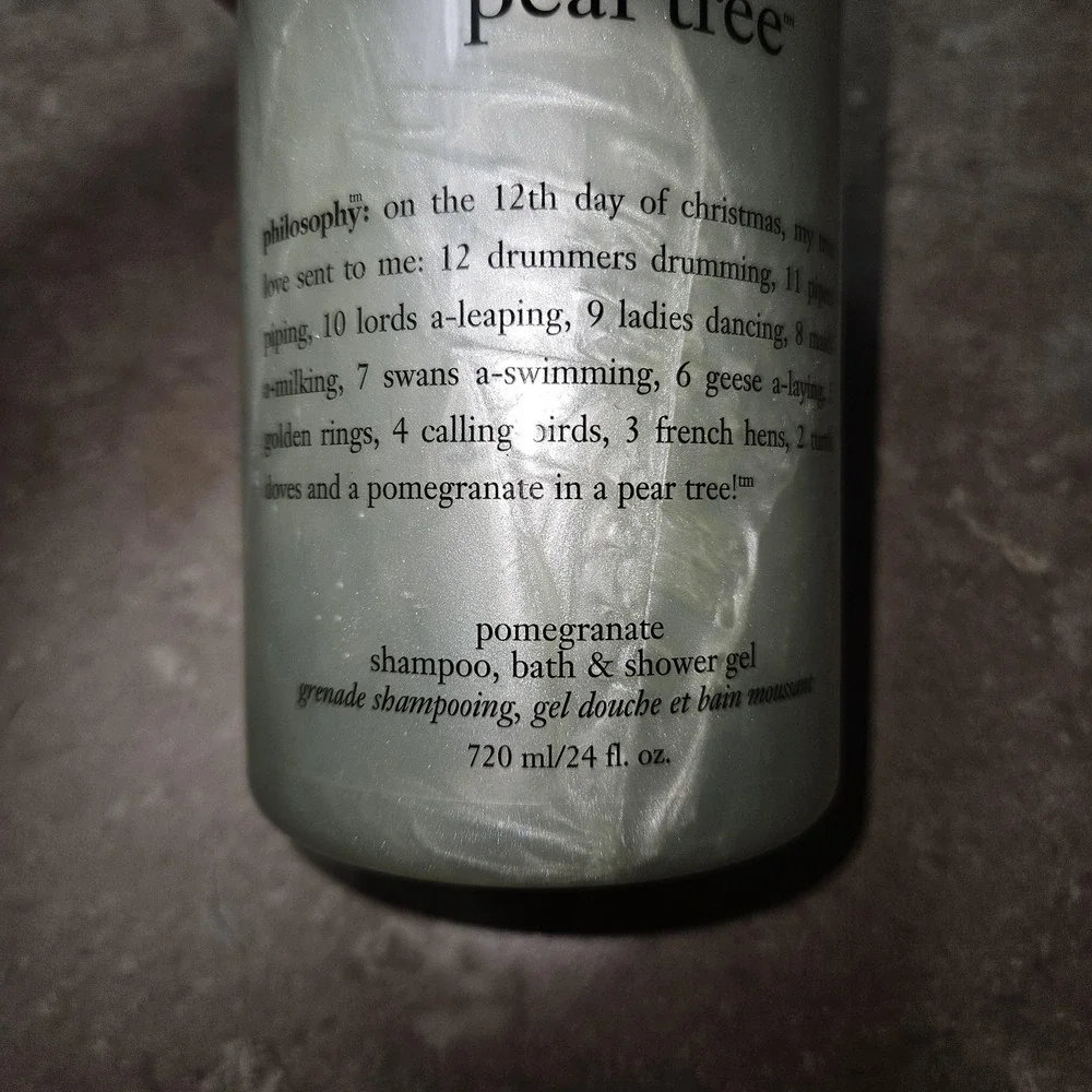 Philosophy Pomegranate In A Pear Tree 24oz Shampoo Bath Shower Gel Holiday Boxed